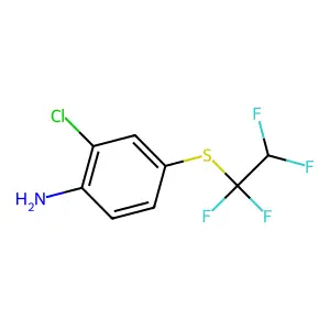 2-Chloro-4-(1,1,2,2-tetrafluoroethylsulfanyl)aniline structure