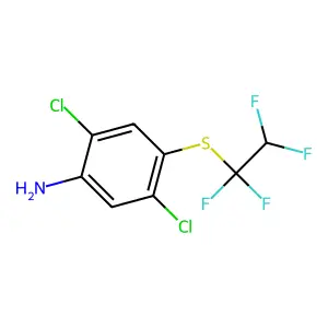 2,5-Dichloro-4-(1,1,2,2-tetrafluoroethylsulfanyl)aniline structure
