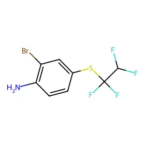 2-Bromo-4-(1,1,2,2-tetrafluoroethylsulfanyl)aniline structure