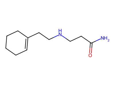 3-{[2-(1-Cyclohexen-1-YL)ethyl]amino}propanamide structure