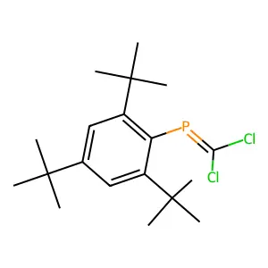 Phosphine, (dichloromethylene)[2,4,6-tris(1,1-dimethylethyl)phenyl]- structure