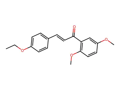 (2E)-1-(2,5-Dimethoxyphenyl)-3-(4-ethoxyphenyl)prop-2-en-1-one structure