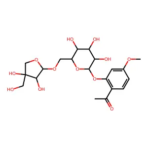 Apiopaeonoside structure
