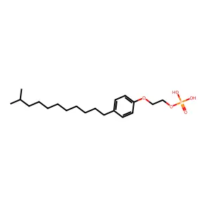 2-(2(Or4)-isododecylphenoxy)ethyl dihydrogen phosphate structure