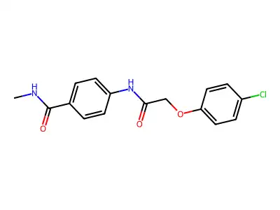 4-{[(4-chlorophenoxy)acetyl]amino}-N-methylbenzamide structure