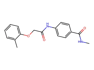 N-methyl-4-{[(2-methylphenoxy)acetyl]amino}benzamide structure