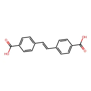 4,4'-Stilbenedicarboxylic acid structure