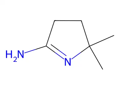 2,2-dimethyl-3,4-dihydro-2H-pyrrol-5-amine structure