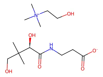 Choline, pantothenate structure