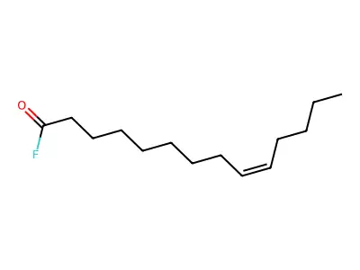 Tetradec-9-enoyl fluoride structure