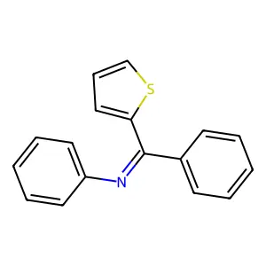 N-phenyl-N-[phenyl(2-thienyl)methylene]amine structure