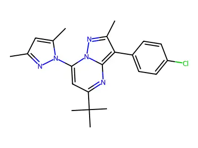 C22H24ClN5 structure