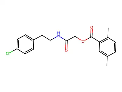 [2-[2-(4-Chlorophenyl)ethylamino]-2-oxoethyl] 2,5-dimethylbenzoate structure