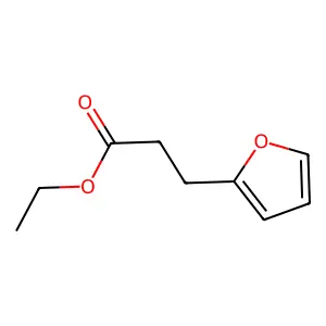 Ethyl 2-furanpropionate structure