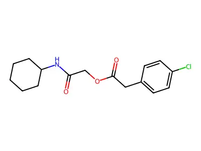 [2-(Cyclohexylamino)-2-oxoethyl] 2-(4-chlorophenyl)acetate structure