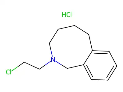 2-Benzazocine, 1,2,3,4,5,6-hexahydro-2-(2-chloroethyl)-, hydrochloride structure