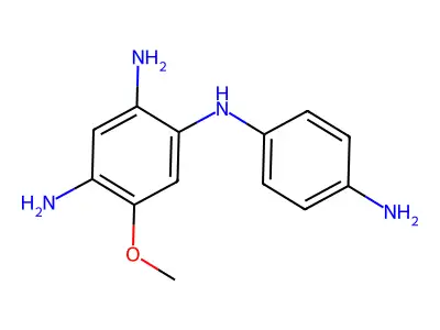 1,2,4-Benzenetriamine, N(sup 1)-(p-aminophenyl)-5-methoxy- structure