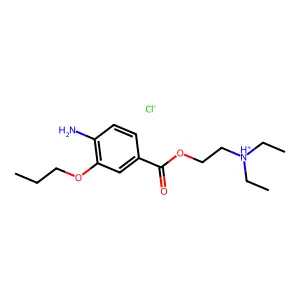 2-(Diethylamino)ethyl 4-amino-3-propoxybenzoate--hydrogen chloride (1/1) structure