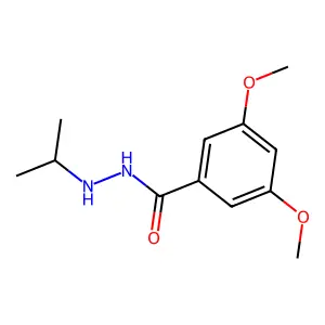 3,5-二甲氧基苯甲酸-2-异丙基酰肼 structure