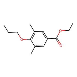 3,5-二甲基-4-丙氧基苯甲酸乙酯 structure