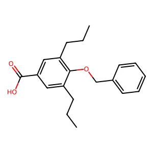 4-苄氧基-3,5-二丙基苯甲酸 structure