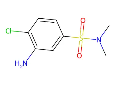 3-amino-4-chloro-N,N-dimethylbenzenesulfonamide structure