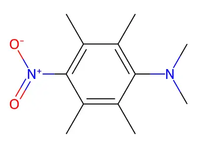 N,N,2,3,5,6-Hexamethyl-4-nitroaniline structure