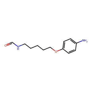 N-(5-(对氨基苯氧基)戊基)甲酰胺 structure