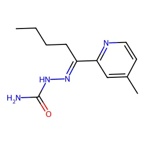 Hydrazinecarboxamide,2-[1-(4-methyl-2-pyridinyl)pentylidene]- structure