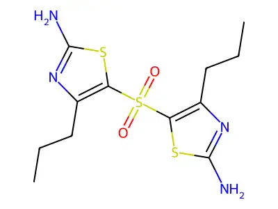 Thiazole, 5,5'-sulfonylbis(2-amino-4-propyl- structure