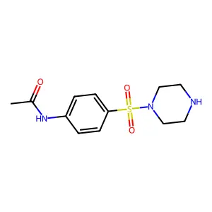 N-(4-(Piperazine-1-sulfonyl)phenyl)acetamide structure