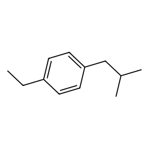 1-Ethyl-4-isobutylbenzene structure