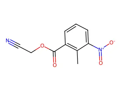 Cyanomethyl 2-methyl-3-nitrobenzoate structure