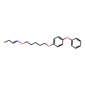 N-[5-(4-phenoxyphenoxy)pentoxy]propan-1-imine structure