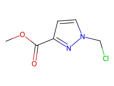 methyl 1-(chloromethyl)-1H-pyrazole-3-carboxylate structure