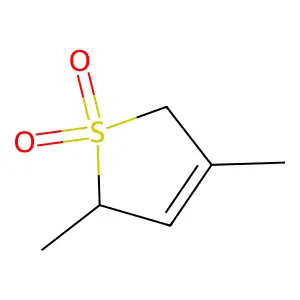 2,5-二氢-2,4-二甲基噻吩-1,1-二氧化物 structure