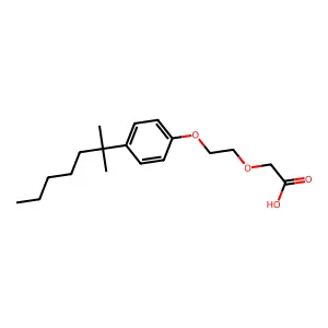 2-(2-(4-(2-Methylheptan-2-yl)phenoxy)ethoxy)acetic acid structure