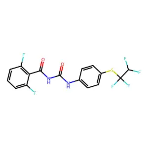 2,6-Difluoro-N-((4-(1,1,2,2-tetrafluoroethylsulfanyl)phenyl)carbamoyl)benzamide structure