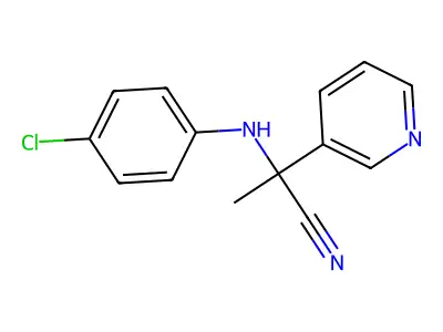 2-Anilino-2-pyridin-3-ylpropanenitrile structure