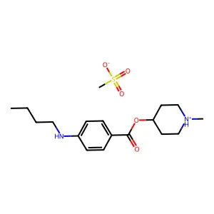 帕里多卡因甲磺酸盐 structure