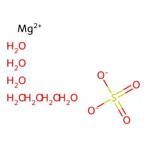 七水合硫酸镁 structure