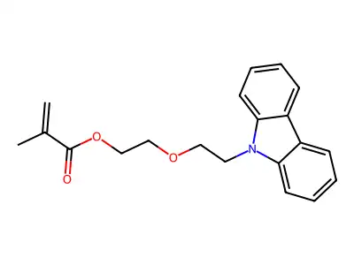 2-(2-Carbazol-9-ylethoxy)ethyl 2-methylprop-2-enoate structure