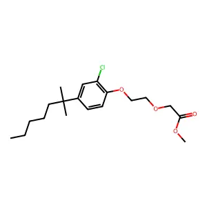 Methyl 2-(2-(2-Chloro-4-(2-methylheptan-2-yl)phenoxy)ethoxy)acetate structure