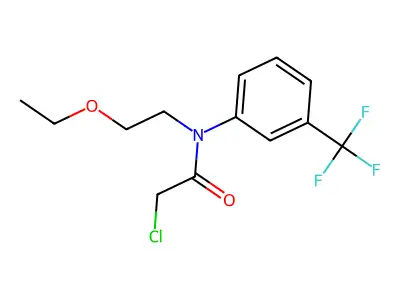 Acetamide, 2-chloro-N-(2-ethoxyethyl)-N-(3-(trifluoromethyl)phenyl)- structure