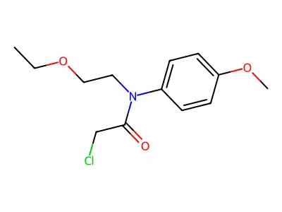 2-Chloro-N-(2-ethoxyethyl)-N-(4-methoxyphenyl)acetamide structure