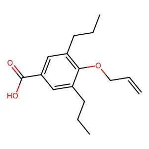 4-烯丙氧基-3,5-二丙基苯甲酸 structure