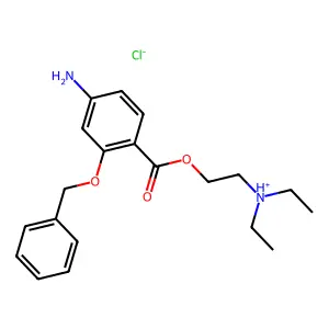 2-(Diethylamino)ethyl 4-amino-2-(benzyloxy)benzoate--hydrogen chloride (1/1) structure