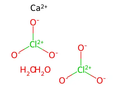 Calcium chlorate dihydrate structure