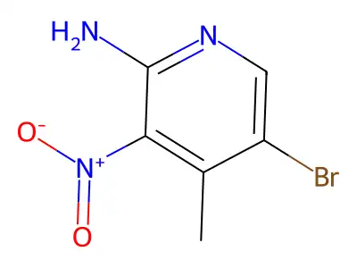 3-Bromo-4-methyl-5-nitropyridin-2-amine structure