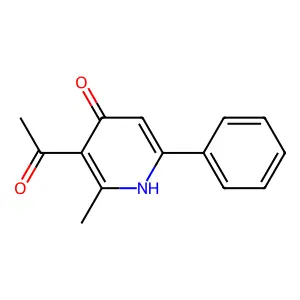 3-Acetyl-2-methyl-6-phenyl-4(1H)-pyridinone structure